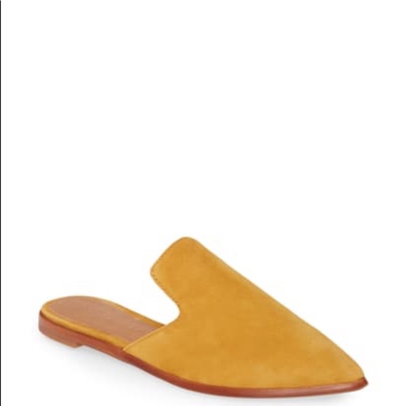 Madewell Shoes - NEW • Madewell • Gemma Slip On Mule Gold 8 Suede